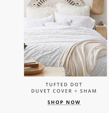 Tufted Dot Duvet Cover + Sham
