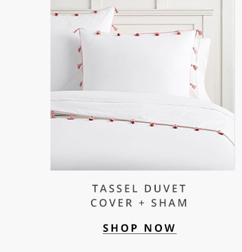 Tassel Duvet Cover + Sham