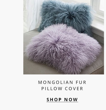Mongolian Fur Pillow Cover