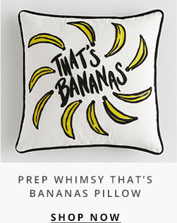 Prep Whimsy That's Bananas Pillow