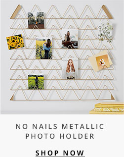No Nails Metallic Photo Holder