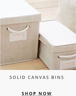 Solid Canvas Bins