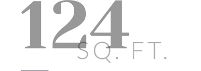 124 sq. ft.
