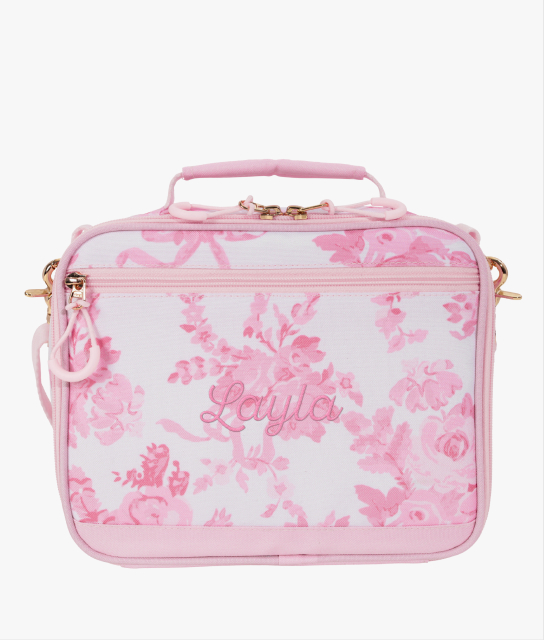 Front-facing image of Gear-Up Adaptive Backpack in LoveShackFancy print.