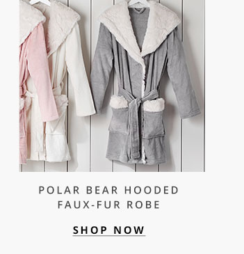 Hooded Fur Robe