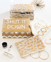 Rachel Zoe Metallic Jewelry Box