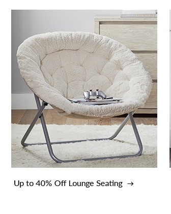 Up to 40% Off Lounge Seating