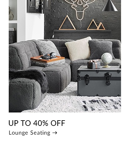 Up to 40% Off Lounge Seating