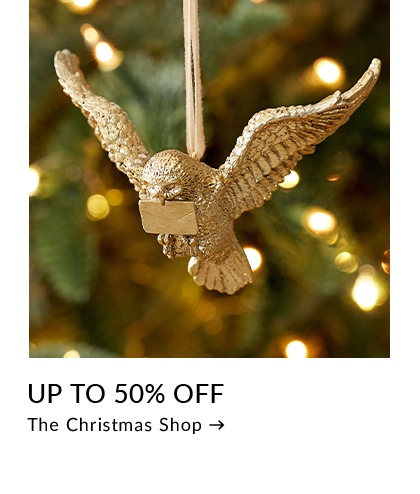 Up to 50% Off The Christmas Shop >