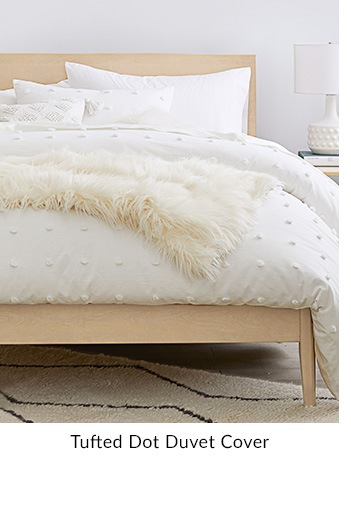 Tufted Dot Duvet Cover