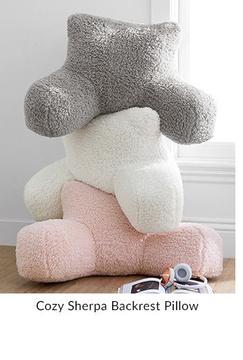 Cozy Sherpa Backrest Pillow Cover