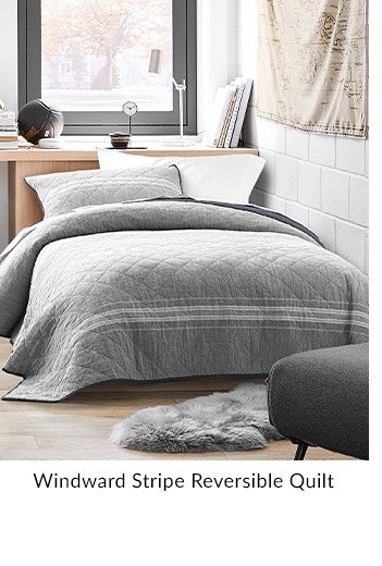 Windward Stripe Reversible Quilt