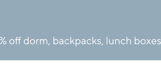 Back-to-School Warehouse Sale: Up to 50% off dorm, backpacks, lunch boxes & more