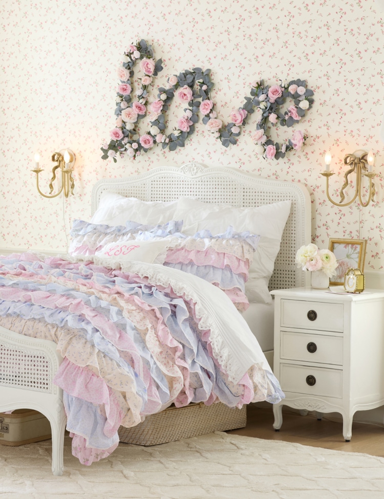 LoveShackFancy Vintage Ruffles Bedroom