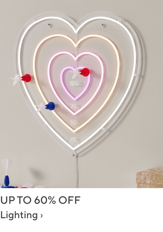 Up to 60% off Lighting