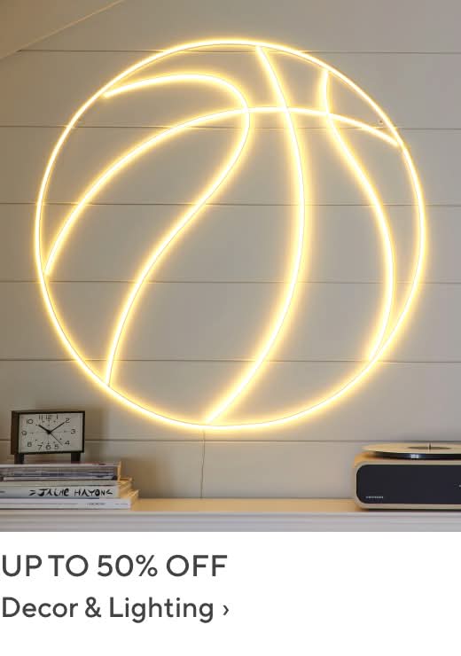 Up to 50% off Decor & Lighting