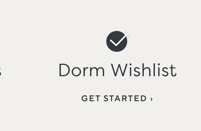 Dorm Wishlist