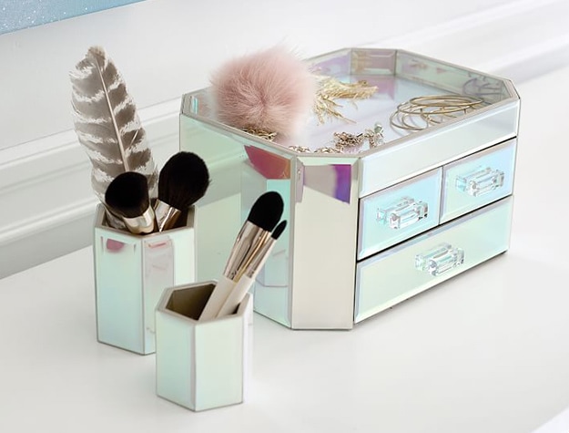 iridescent jewelry box