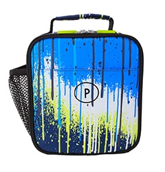 Drip Painting Blue Lunch Box