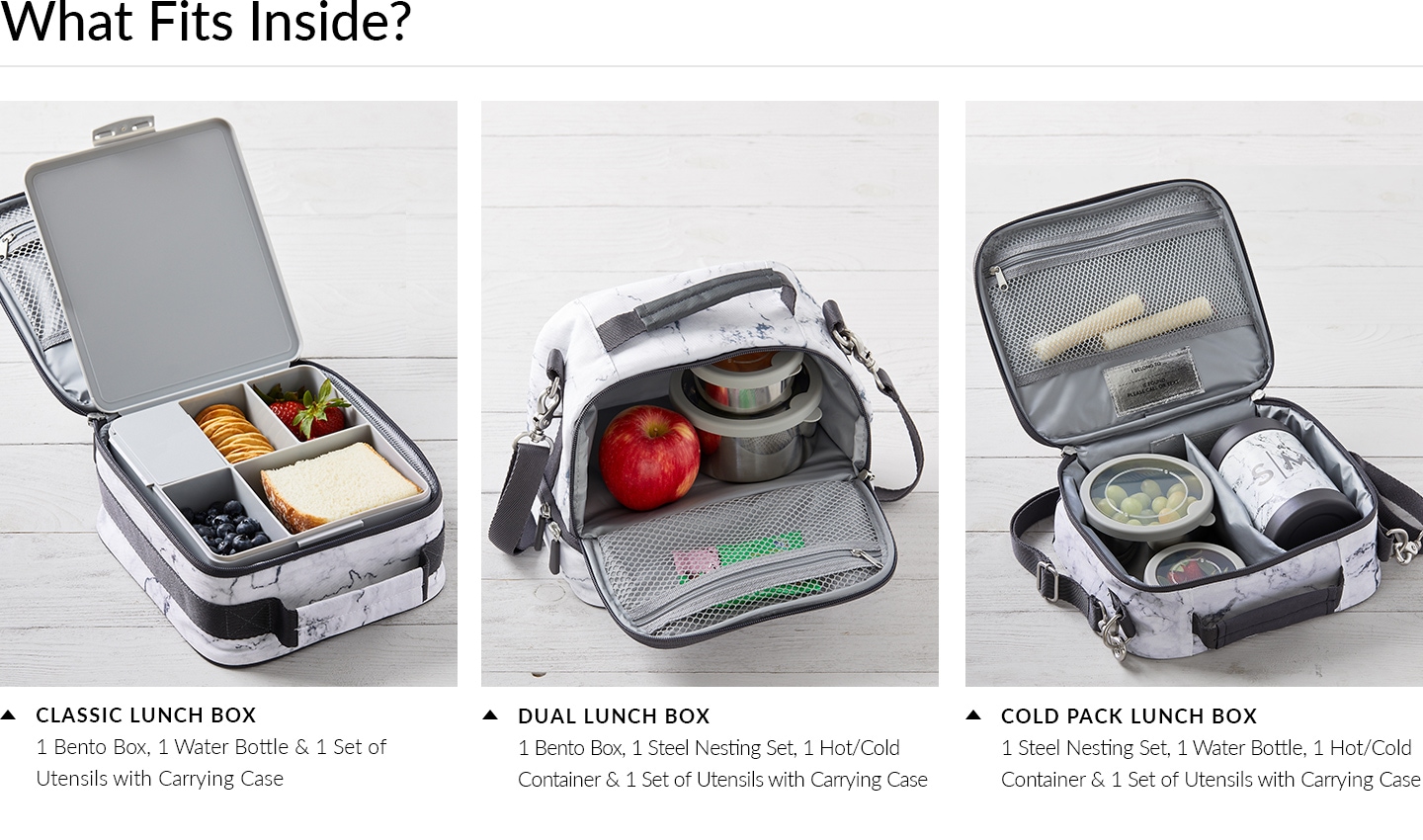 Classic Lunch Box, Dual Lunch Box, Cold Pack Lunch Box