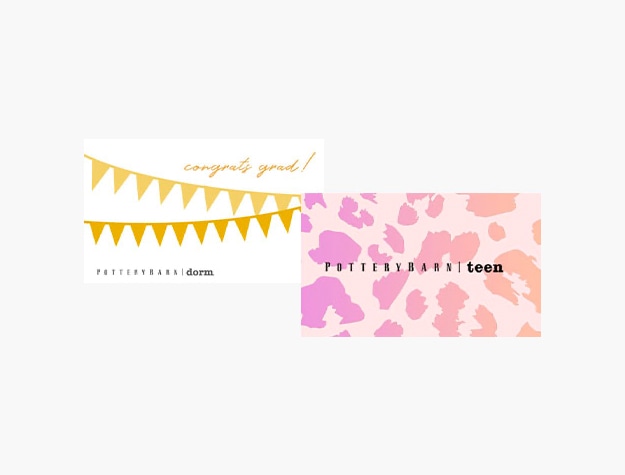 Two PBTeen gift cards
