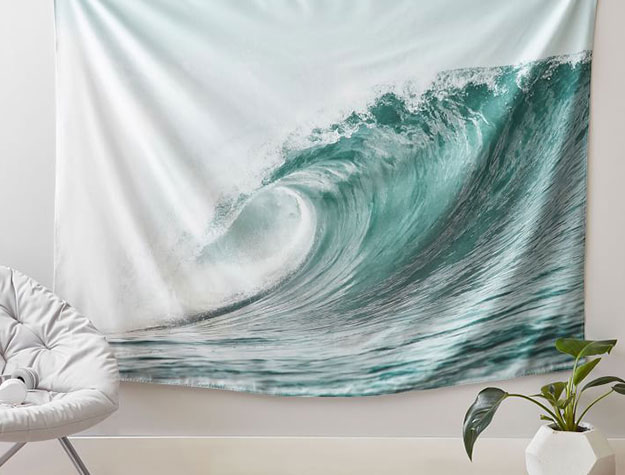 Ocean wave tapestry