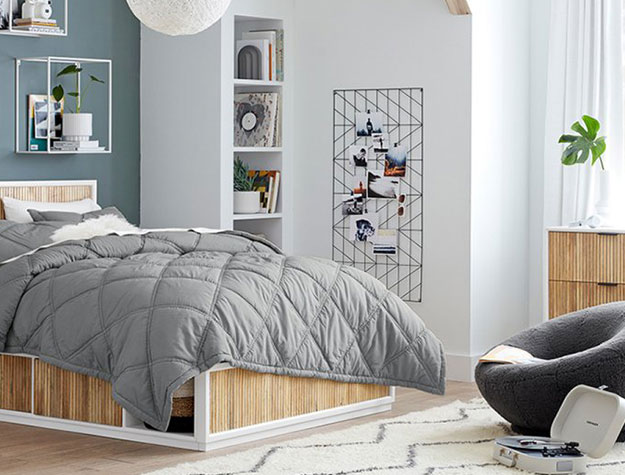 Earthy organic bedroom furniture