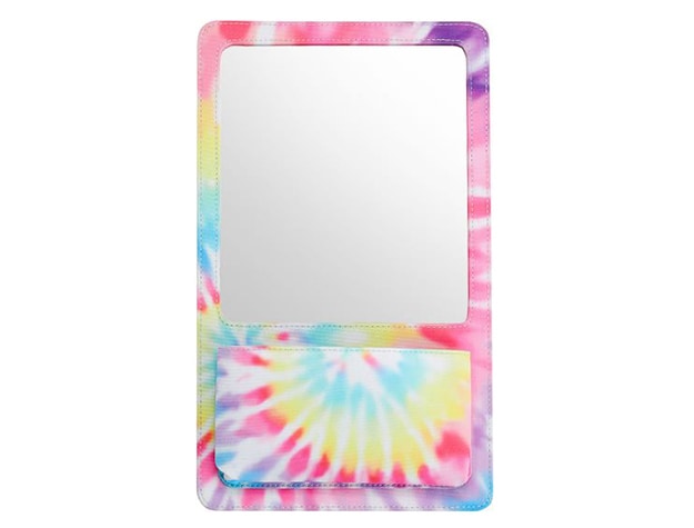Rainbow tie-dye locker mirror