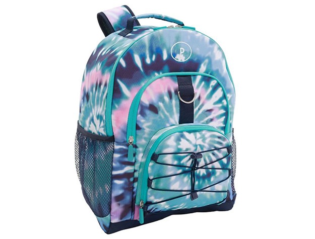 Spiral tie-dye recycled backpack