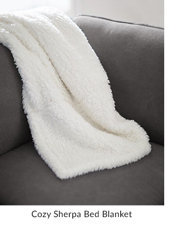 Cozy Sherpa Bed Blanket
