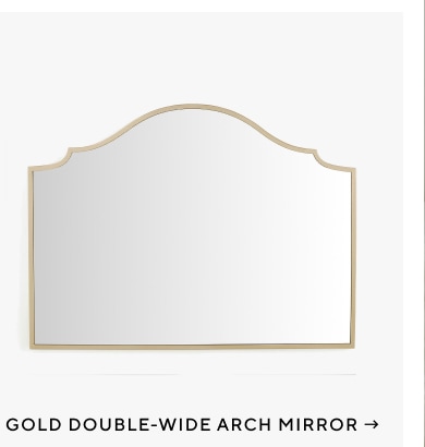 Gold Double-Wide Arch Mirror