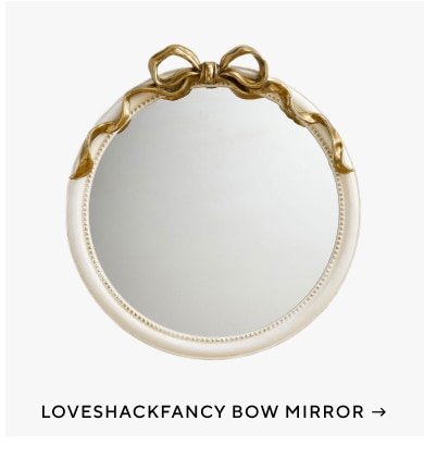 LoveShackFancy Bow Mirror
