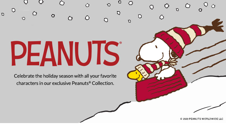 Peanuts – Celebrate the holiday season with all your favorite characters in our exclusive Peanuts Collection. Shop Now