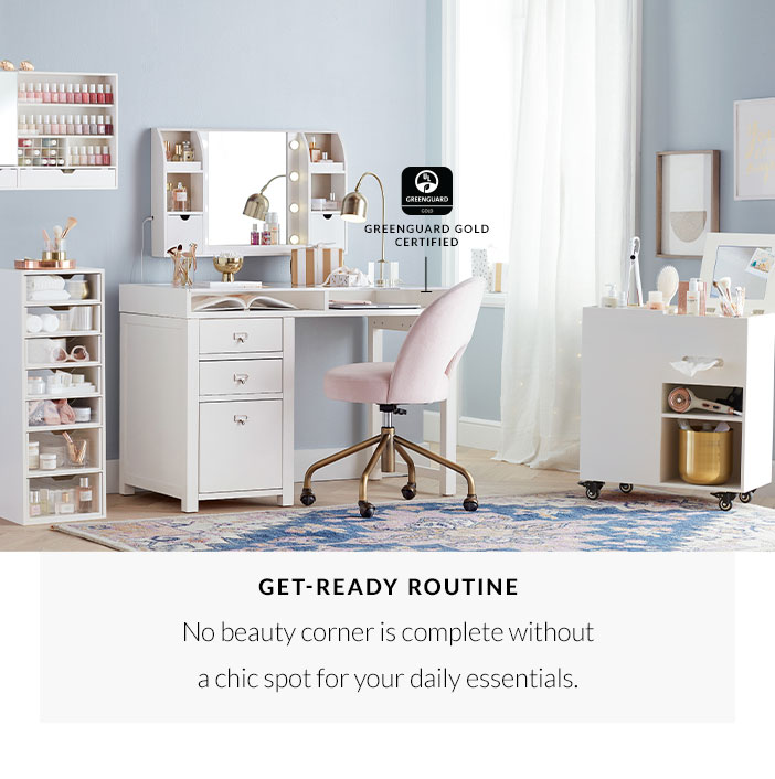 Get-Ready Routine - No beauty corner is complete without a chic spot for your daily essentials