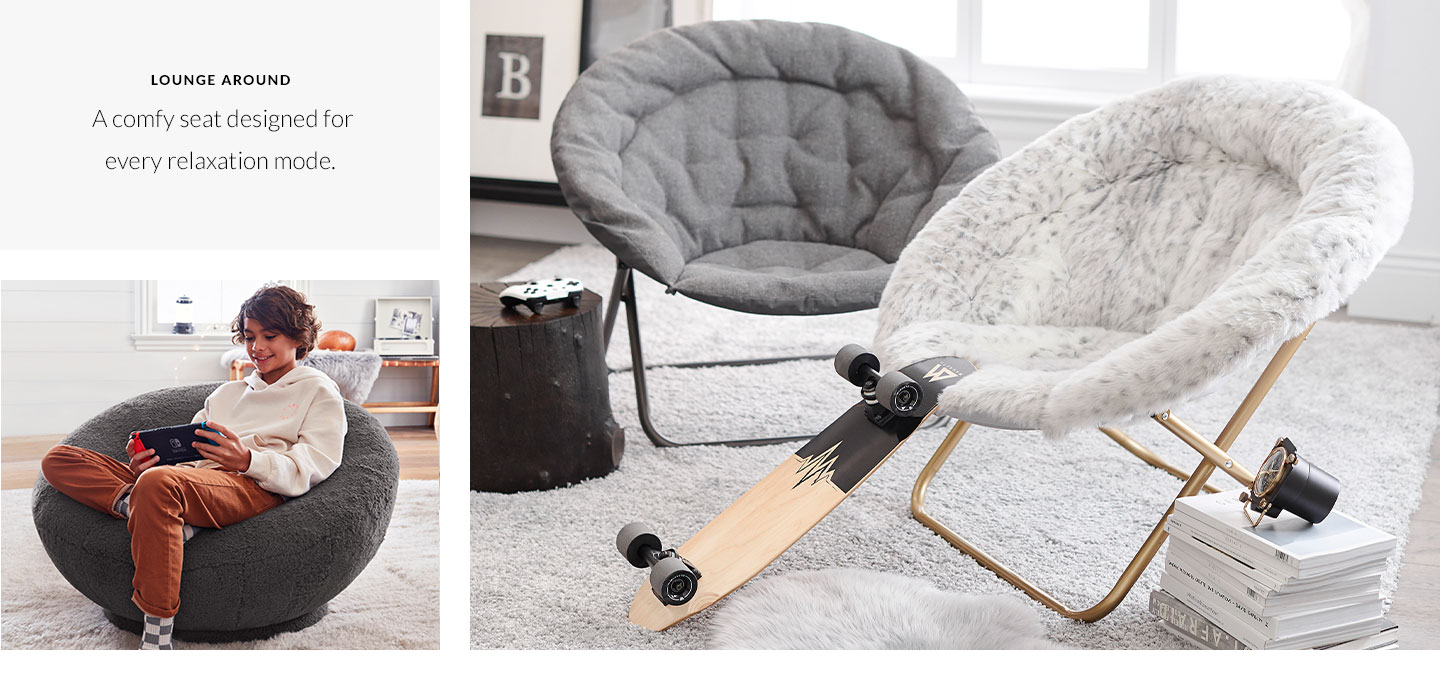 Lounge Around - A comfy seat designed for every relaxation mode. Lounge Around - A comfy seat designed for every relaxation mode.