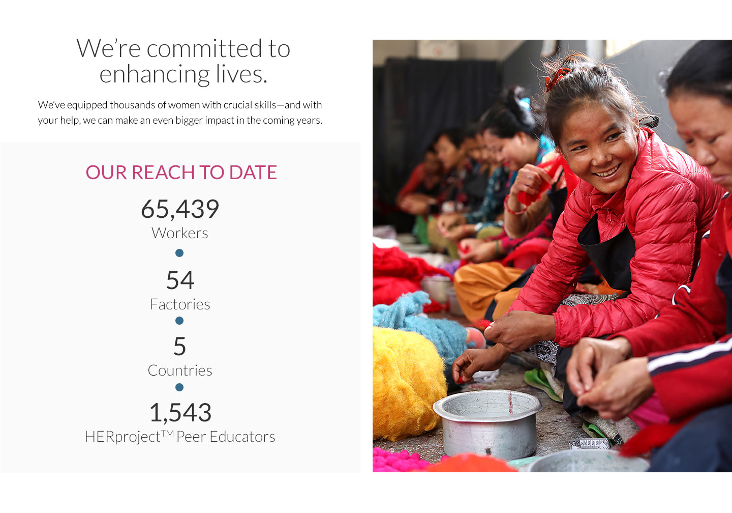 We're committed to enhancing lives.