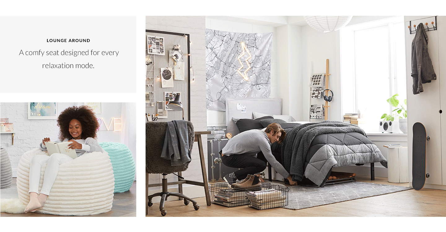 lounge around - a cozy seat designed for every relaxation mode.