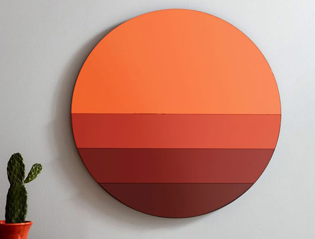 Tinted Sunset Wall Mirror