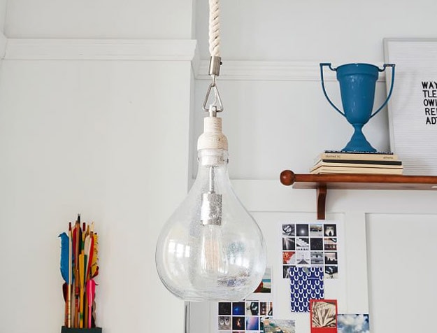 Oversized Glass Waterdrop Pendant