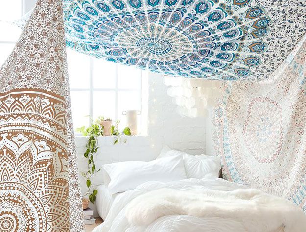 Printed Tapestry, Blue/Green