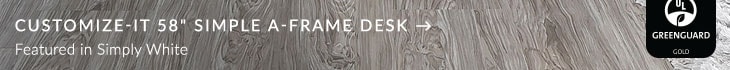 Customize-It 58" Simple A-Frame Desk
