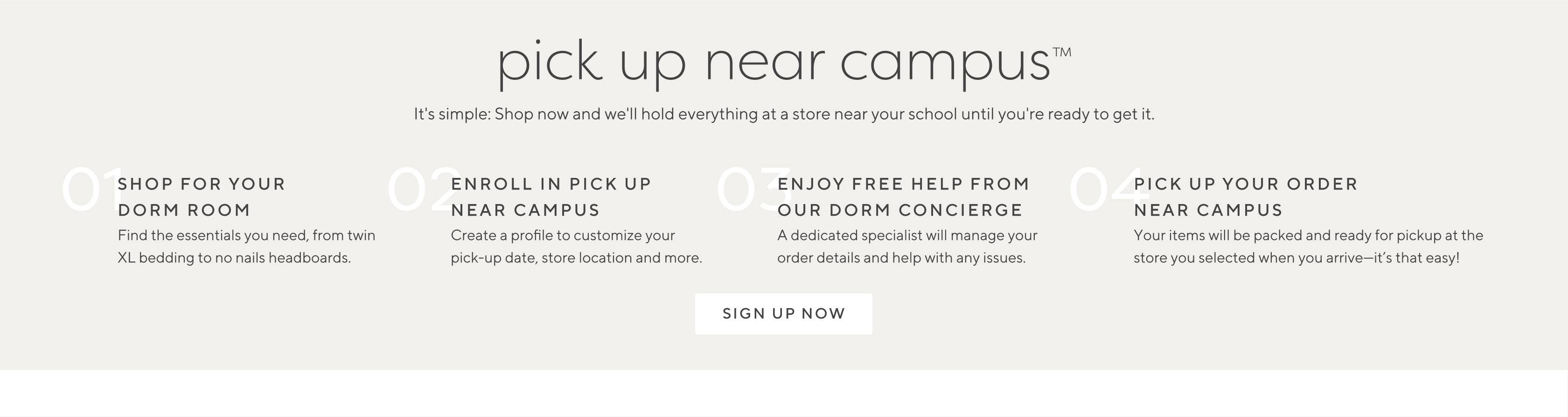Pick Up Near Campus