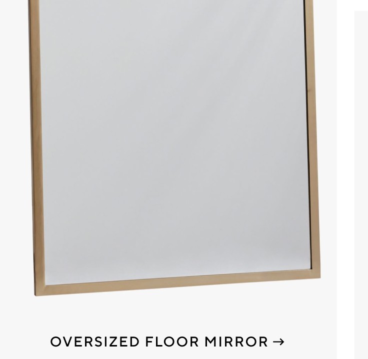 Oversized Floor Mirror