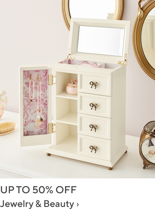 Up to 50% off Jewelry & Beauty