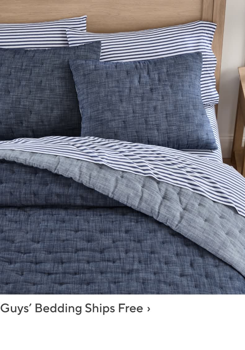 Guy Bedding Ships Free