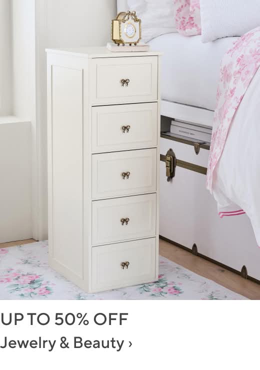 Up to 50% off Jewelry & Beauty