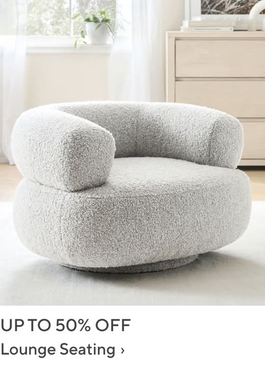 Up to 50% off Lounge Seating