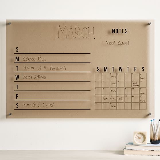 family wall organizer with calendar