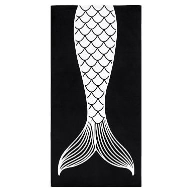 black beach towel