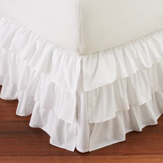 Ruffle Girls' Bed Skirt | Pottery Barn Teen